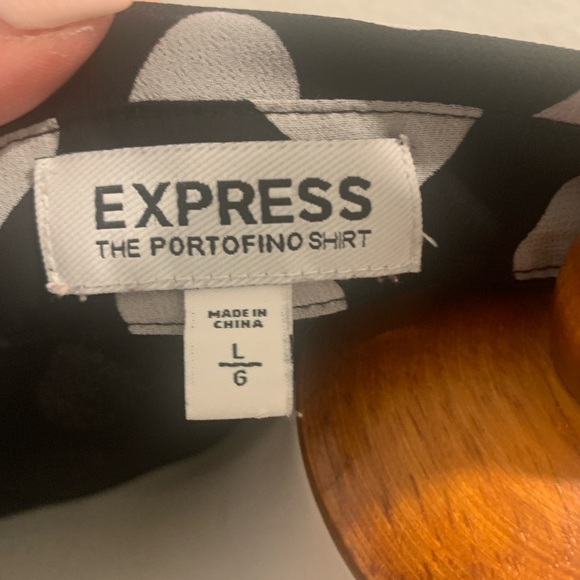 Express black and white heart blouse - Picture 5 of 7